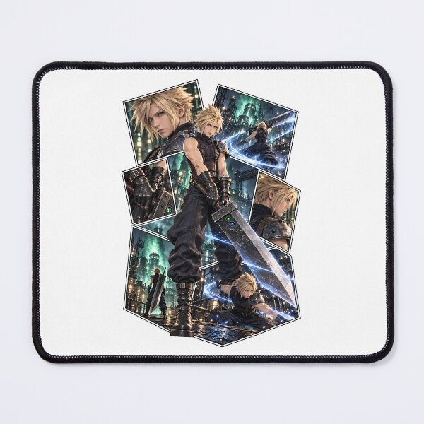 Item preview, Cloud Strife Buster Sword Lightning Collage designed and sold by PrestonChild.