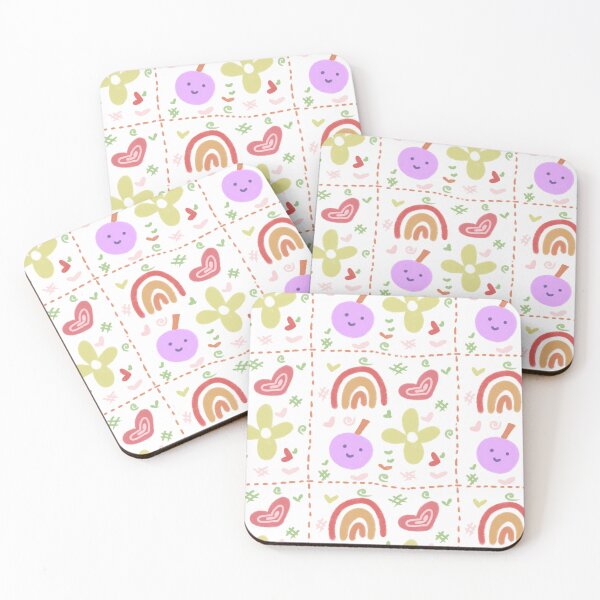 Item preview, Cute Kawaii Rainbow Flower Heart Fruit Girls Youth designed and sold by SkeletonsDanger.