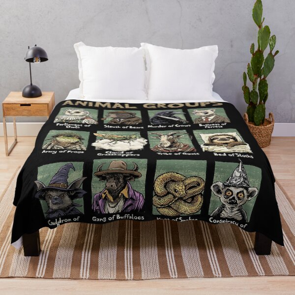 Item preview, Animal Groups Collective Nouns Wildlife Facts Nature Lover designed and sold by ilfaooran.