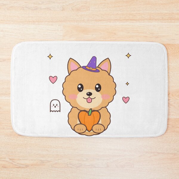 Item preview, Pomeranian Witch Hat Heart Pumpkin – Cute Halloween Pom designed and sold by DoodleWoofs.