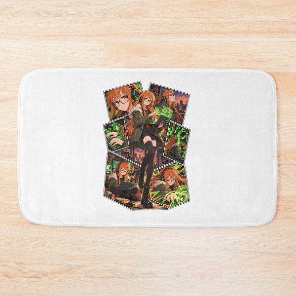 Artikelvorschau, Futaba Sakura Green Neon Hacker Collage entworfen und verkauft von PrestonChild.