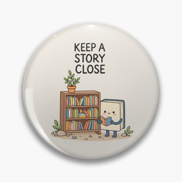 Item preview, Keep A Story Close | Cute Book Lover Reading Illustration designed and sold by MrDev.