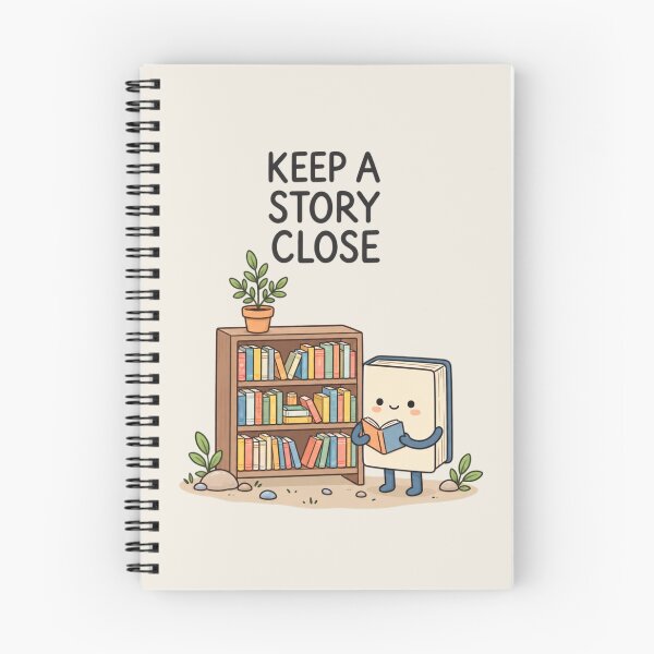 Item preview, Keep A Story Close | Cute Book Lover Reading Illustration designed and sold by MrDev.