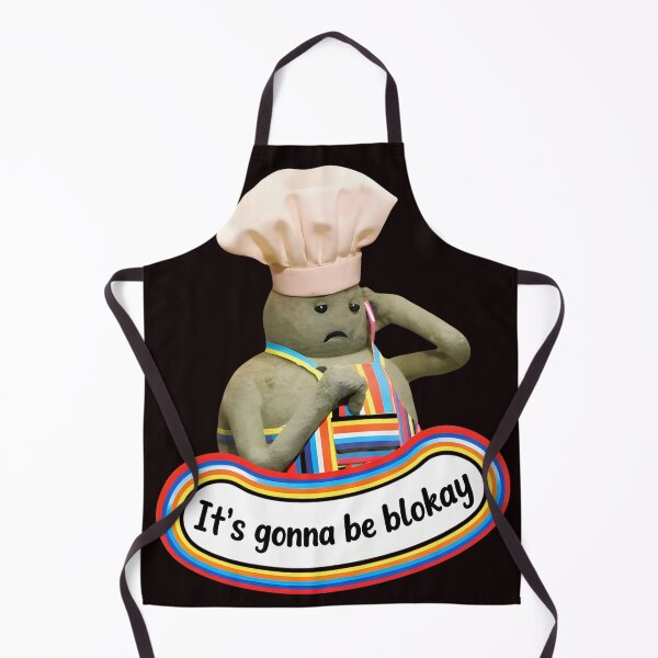 Item preview, Its Gonna Be Blokay Chef Sad Character Rainbow Quote designed and sold by theleftyworks.