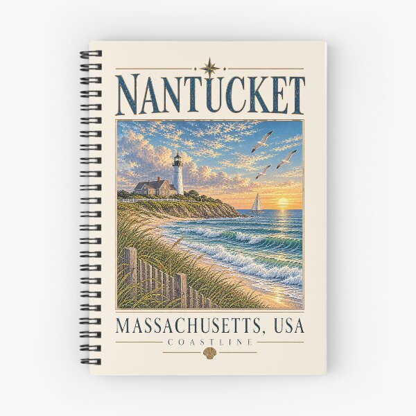 Item preview, Nantucket, Massachusetts, USA [Vintage Illustration] designed and sold by elektronen.