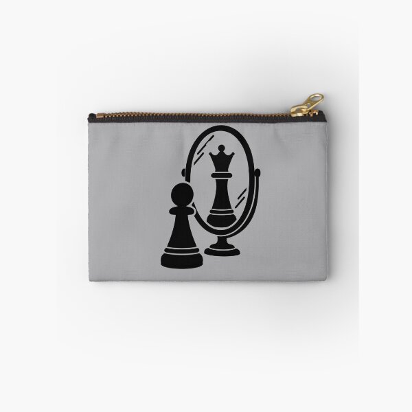 Item preview, Chess Pawn Queen Mirror Motivation Self Belief (Black Print) designed and sold by =PrintVerse=.