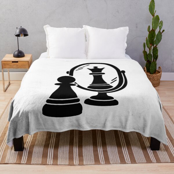 Item preview, Chess Pawn Queen Mirror Motivation Self Belief (Black Print) designed and sold by =PrintVerse=.