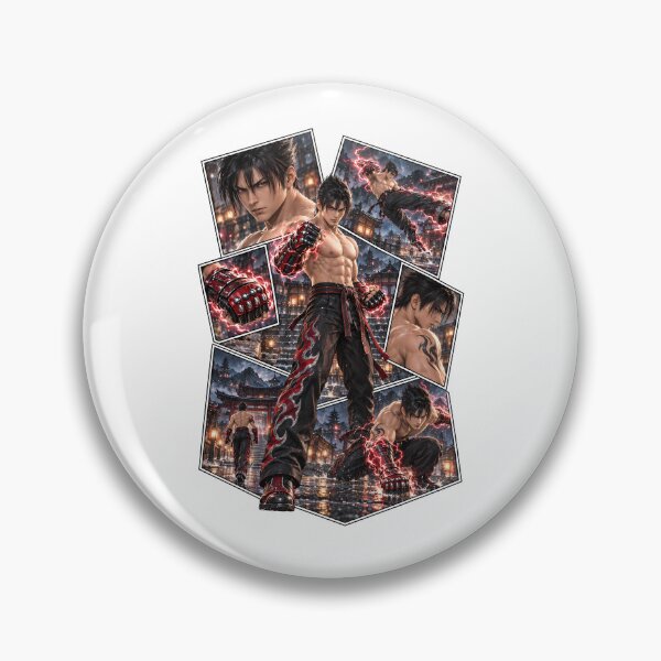 Item preview, Jin Kazama Red Lightning Karate Collage designed and sold by PrestonChild.