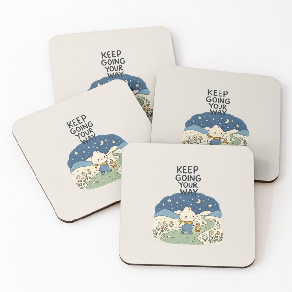 Item preview, Keep Going Your Way | Cute Inspirational Journey Illustration designed and sold by MrDev.