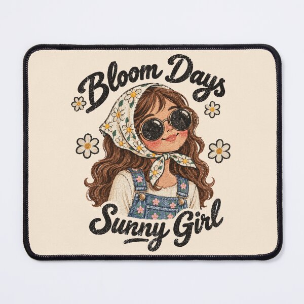 Item preview, Bloom Days Sunny Girl Daisy Headscarf Boho Tee designed and sold by Yellowriversss.