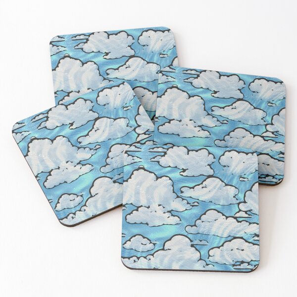 Item preview, Cloudy Blue Sky Tiffany Glass  designed and sold by Digital Attic 95.