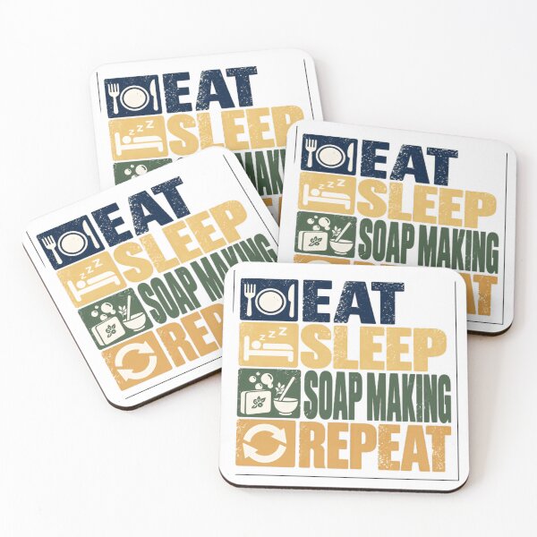 Item preview, Eat Sleep Soap Making Repeat Soap Maker Crafter Hobby designed and sold by NeedForParks.