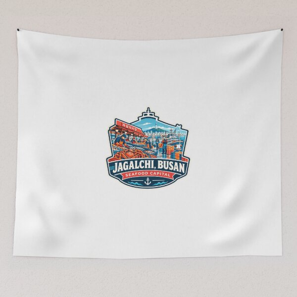 Item preview, Jagalchi, Busan Seafood Capital Korean Travel Souvenir designed and sold by JonesFlora2025.