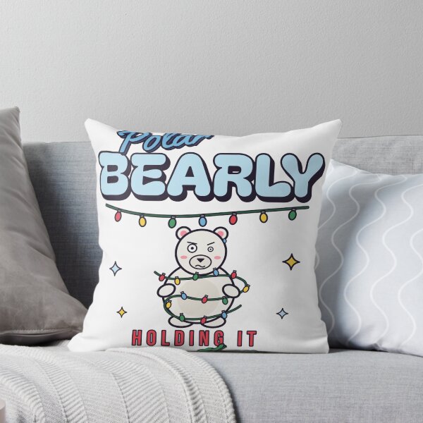 Item preview, Polar Bearly Holding It Together Funny Christmas Lights Bear designed and sold by somebasic.