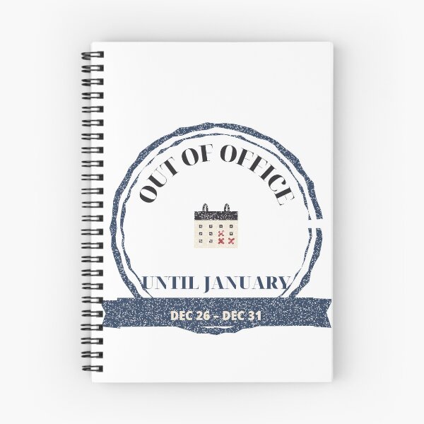 Item preview, Out of Office Until January Funny Holiday designed and sold by thestevebro.