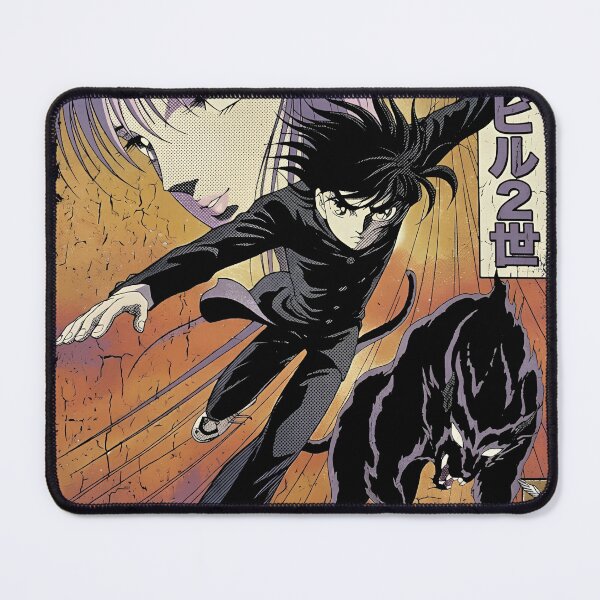 Item preview, Young Psychic and the Panther Servant - Retro Illustration Classic Anime Sci-Fi designed and sold by moosesclub.