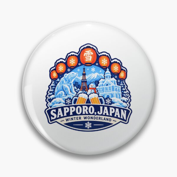 Item preview, Sapporo, Japan Winter Wonderland Japanese Travel Destination designed and sold by JonesFlora2025.