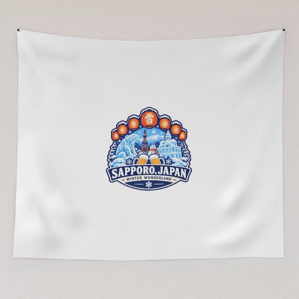 Item preview, Sapporo, Japan Winter Wonderland Japanese Travel Destination designed and sold by JonesFlora2025.