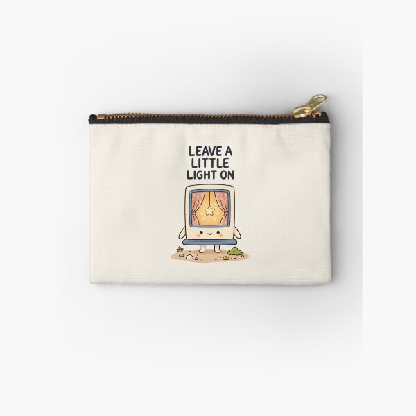 Item preview, Leave a Little Light On | Cute Cozy Inspirational Night Illustration designed and sold by MrDev.