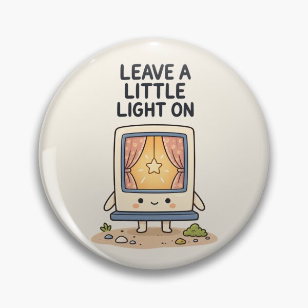 Item preview, Leave a Little Light On | Cute Cozy Inspirational Night Illustration designed and sold by MrDev.
