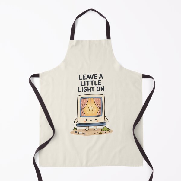 Item preview, Leave a Little Light On | Cute Cozy Inspirational Night Illustration designed and sold by MrDev.