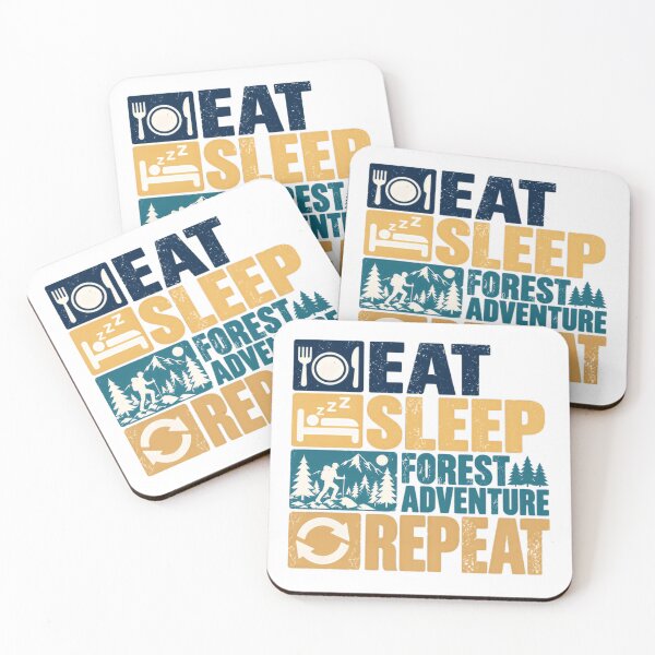 Item preview, Eat Sleep Forest Adventure Repeat Hiker Camping Outdoor Enthusiast designed and sold by NeedForParks.