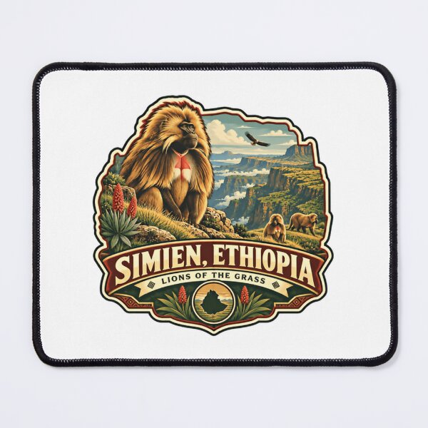 Item preview, Simien, Ethiopia Lions Of The Grass Gelada Baboon African Wildlife Ethiopia Traveler designed and sold by JonesFlora2025.