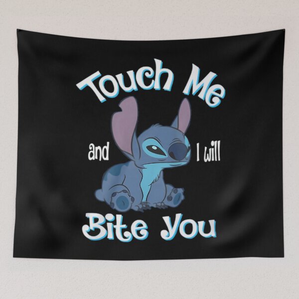 Item preview, Stitch And Lilo Stitch Touch Me And I Will Bite You designed and sold by Qattanious.