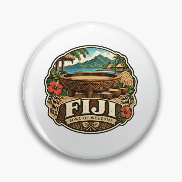 Item preview, Fiji Bowl Of Welcome Kava Ceremony Fijian Island Travel Souvenir designed and sold by JonesFlora2025.