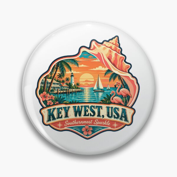 Item preview, Key West, USA Southernmost Sparkle Florida Travel Vacation Souvenir designed and sold by Simsimah26Parks.