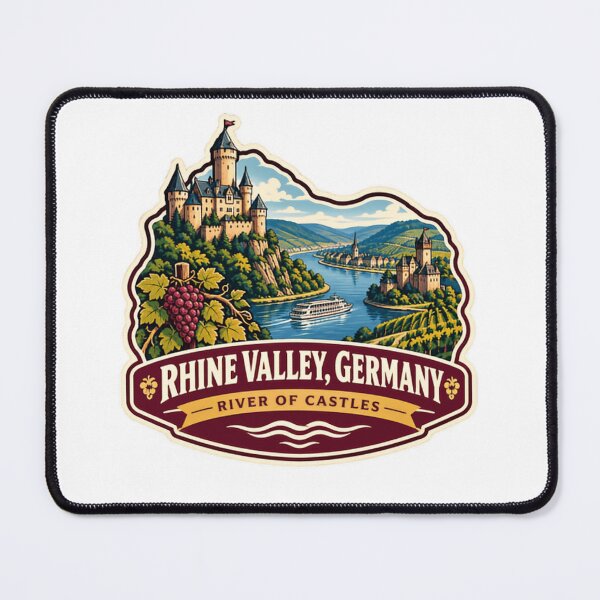 Item preview, Rhine Valley, Germany River Of Castles German Travel European Castle Tourist designed and sold by RetroMini2026.