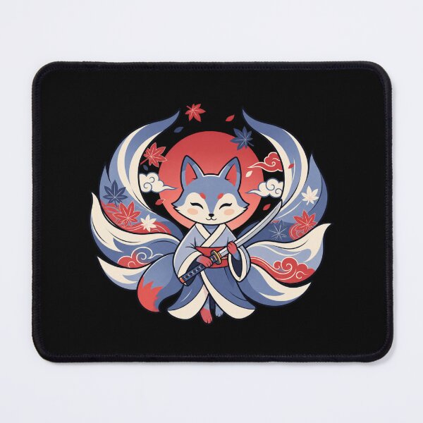 Item preview, Kitsune Samurai Cat | Japanese Fox Warrior Anime Style designed and sold by MrDev.