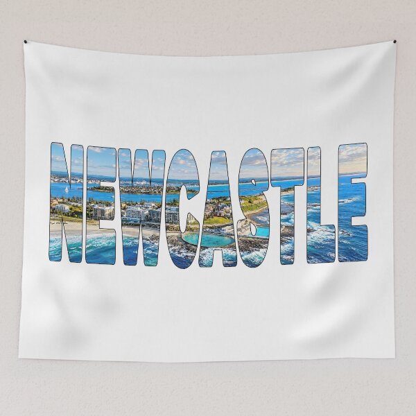 Item preview, NEWCASTLE - New South Wales Hunter Region Aerial over the Ocean Baths designed and sold by Adam Gormley.