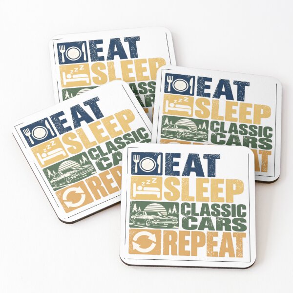 Item preview, Eat Sleep Classic Cars Repeat Car Lover Gearhead Automotive Hobby designed and sold by NeedForParks.