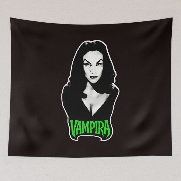 Item preview, Vampira Gothic Icon Portrait Art designed and sold by PickleballWeart.