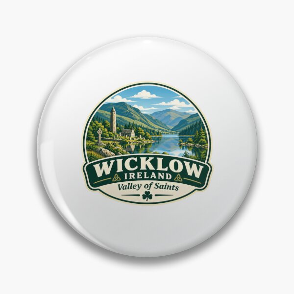 Item preview, Wicklow Ireland Valley Of Saints Irish Travel Tourist Heritage Souvenir designed and sold by RetroMini2026.