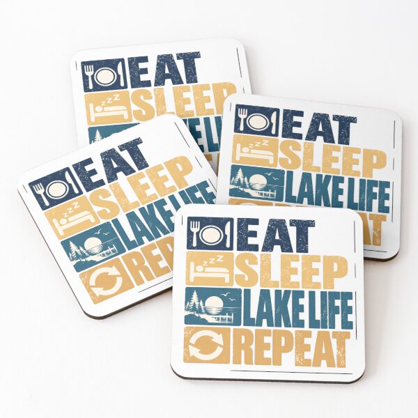 Item preview, Eat Sleep Lake Life Repeat Lake Lover Outdoor Vacation designed and sold by NeedForParks.