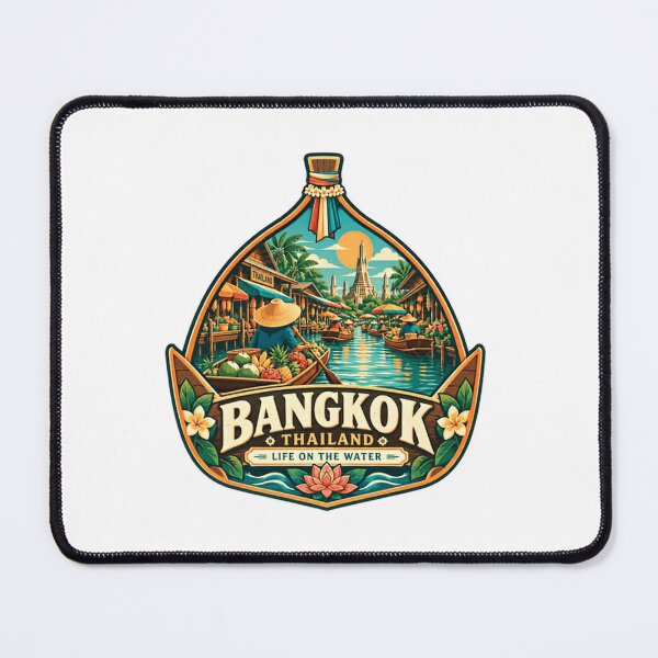 Item preview, Bangkok Thailand Life On The Water Travel Tourist Vacation Souvenir designed and sold by Simsimah26Parks.