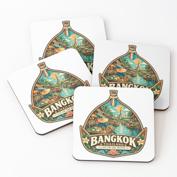 Item preview, Bangkok Thailand Life On The Water Travel Tourist Vacation Souvenir designed and sold by Simsimah26Parks.