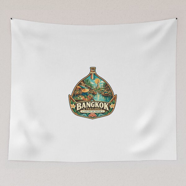 Item preview, Bangkok Thailand Life On The Water Travel Tourist Vacation Souvenir designed and sold by Simsimah26Parks.