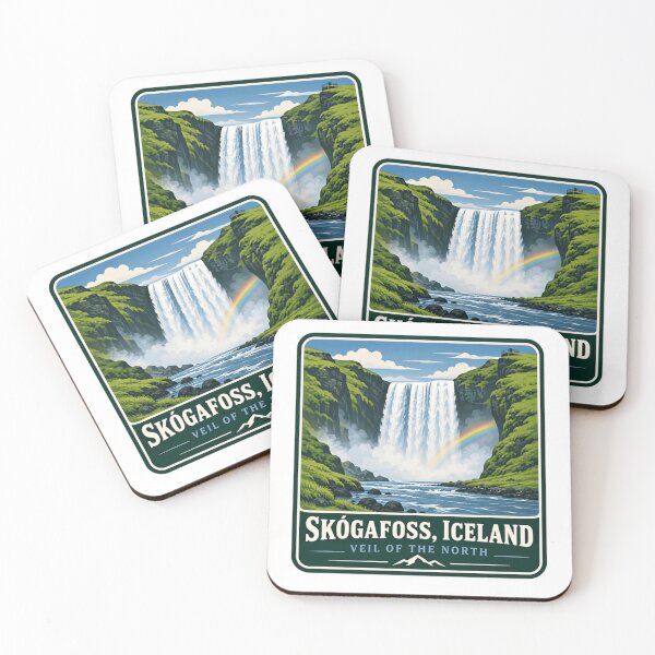 Item preview, Skógafoss, Iceland Veil Of The North Travel Souvenir Waterfall Landmark designed and sold by JonesFlora2025.