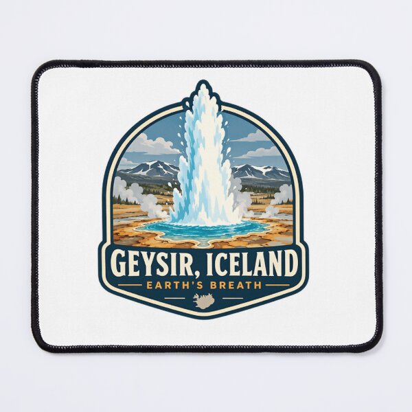 Item preview, Geysir, Iceland Earth's Breath | Iceland Travel Landmark Nature Explorer designed and sold by RetroMini2026.