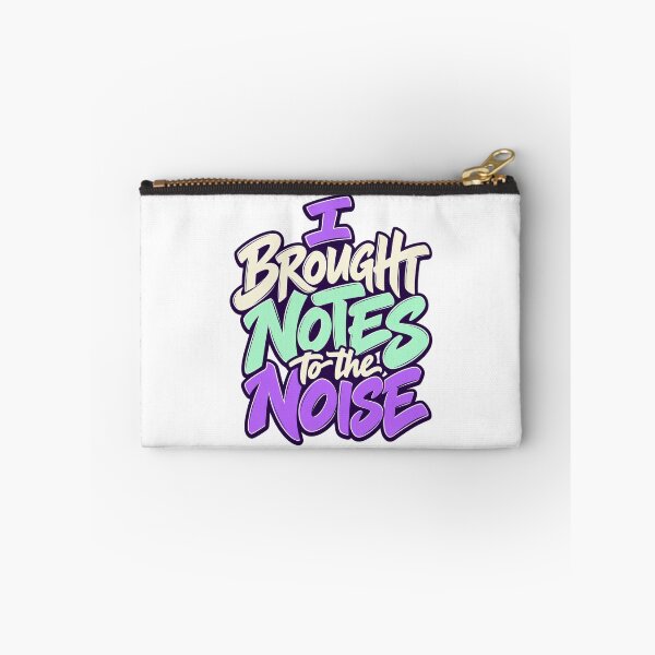 Item preview, I Brought Notes to the Noise Bold Lettering Art designed and sold by Bikivuno.