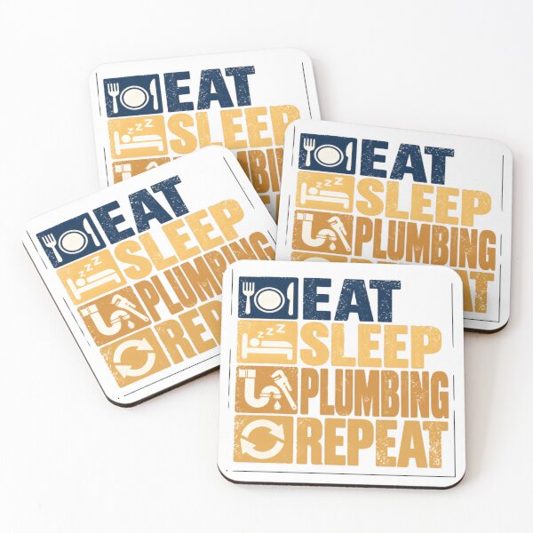 Item preview, Eat Sleep Plumbing Repeat Plumber Tradesman Professional Work designed and sold by NeedForParks.