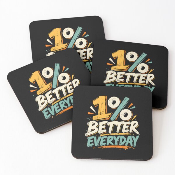 Item preview, 1% Better Everyday Daily Motivation Personal Growth Mindset designed and sold by HumansStuck12.