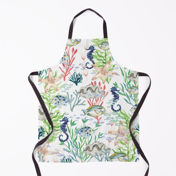 Item preview, Seahorses Fish Ocean Pattern designed and sold by SeaStarAlex.