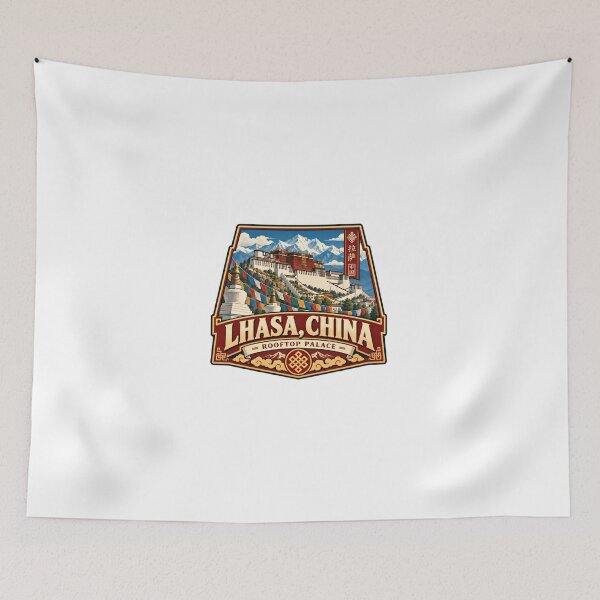 Item preview, Lhasa, China Rooftop Palace Tibetan Travel Tourist Destination designed and sold by JonesFlora2025.