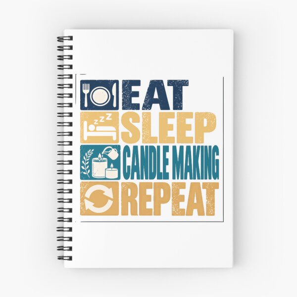 Item preview, Eat Sleep Candle Making Repeat | Candlemaker Hobbyist Gift designed and sold by NeedForParks.