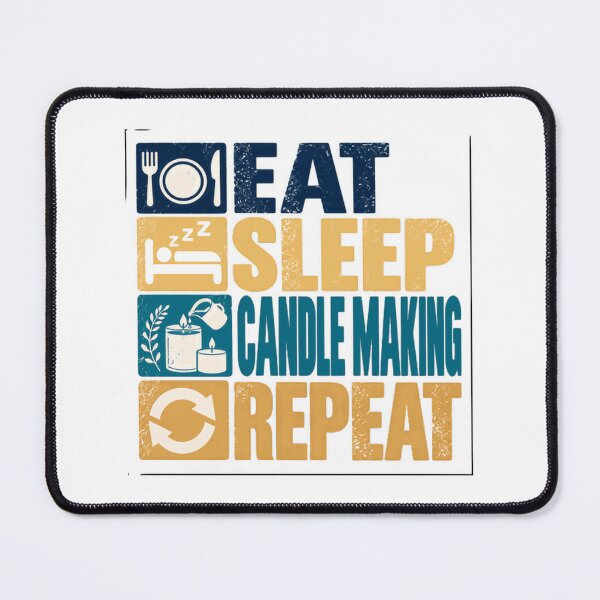Item preview, Eat Sleep Candle Making Repeat | Candlemaker Hobbyist Gift designed and sold by NeedForParks.