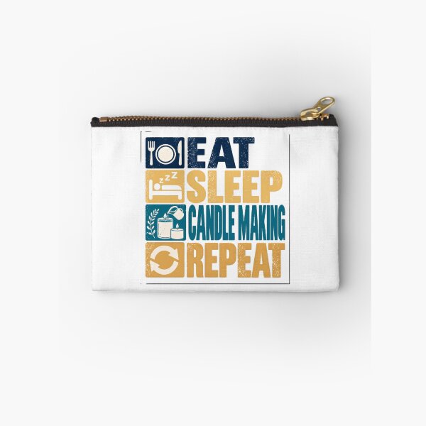 Item preview, Eat Sleep Candle Making Repeat | Candlemaker Hobbyist Gift designed and sold by NeedForParks.